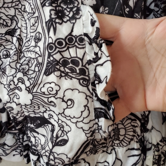 Alberto Makali Vintage Floral Ruffle Zip up jacket. Womens size S - Picture 4 of 6